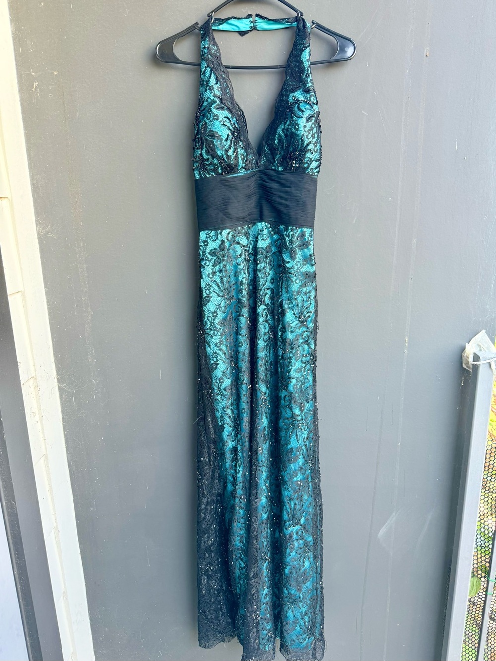 Vintage Y2K fairycore sequin halter top maxi dress